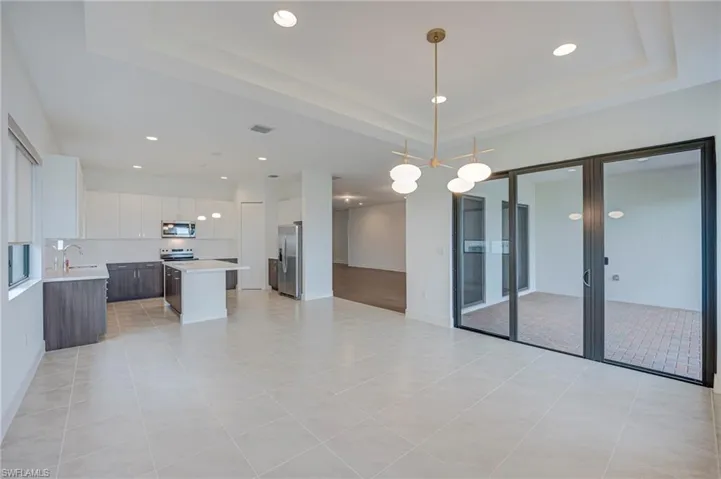 Family area & kitchen