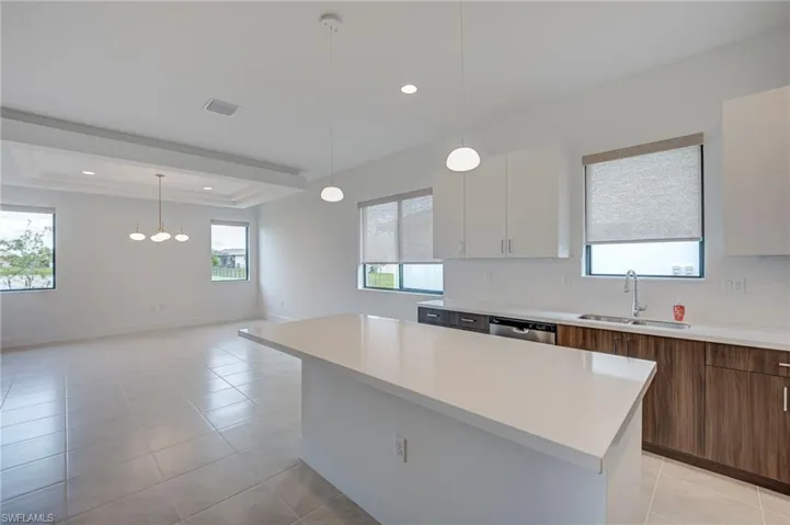 Kitchen & family area