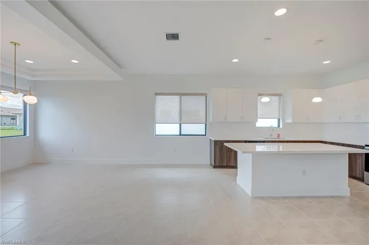 Kitchen & family area