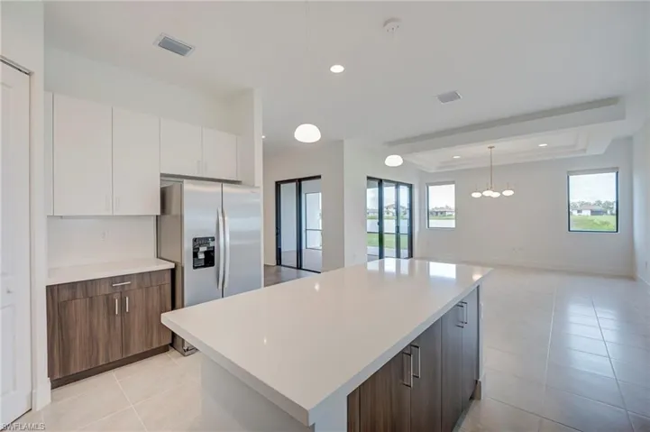 Kitchen & family area