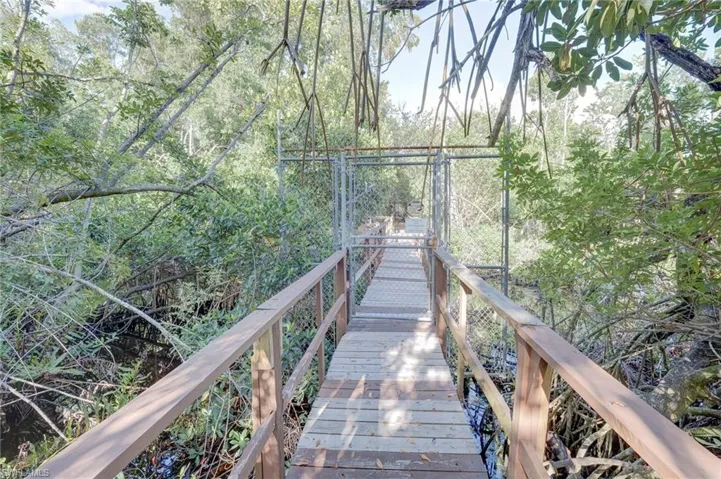 walkway to fishing pier and boat dock