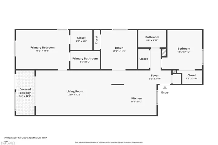 Floor Plan3rd Bedroom/ office is 10 x 11