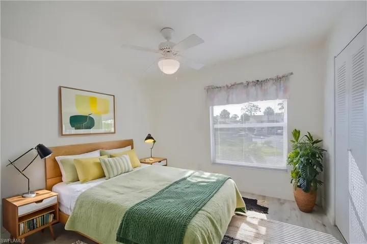 Virtually staged 2nd Bedroom