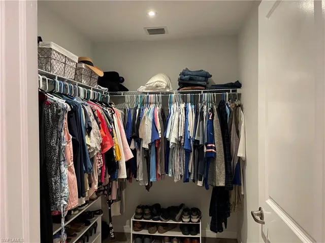 View of spacious closet