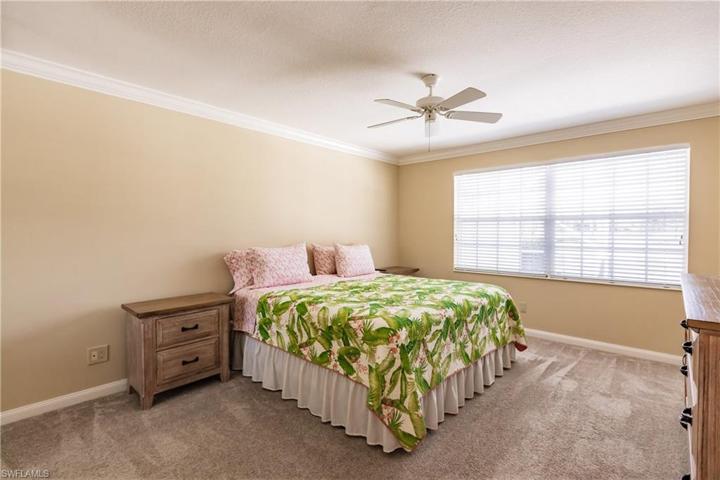 Master bedroom has lake views too.