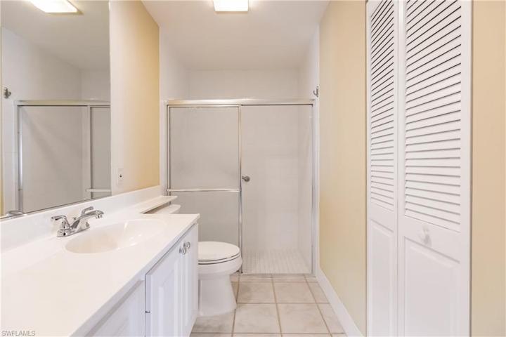 Linen closet on right side.