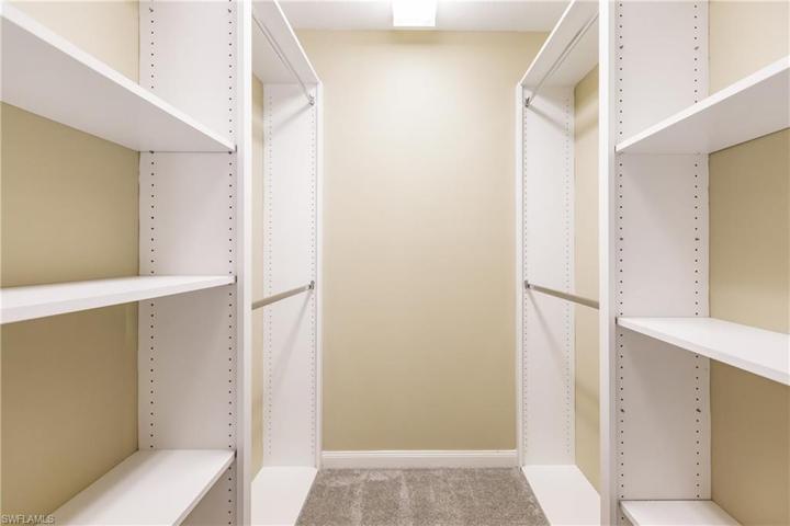Space saving walk-in closet built-ins!