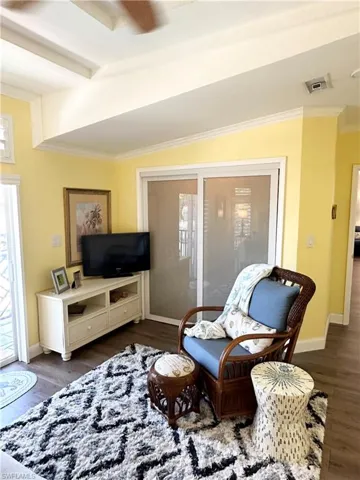 Sitting area in master bedroom