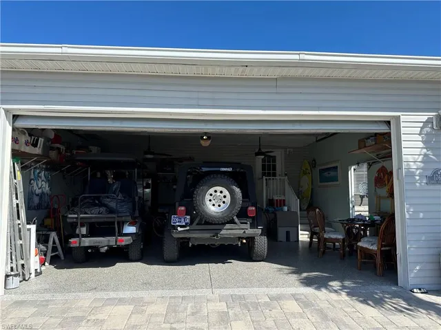 Large two car garage