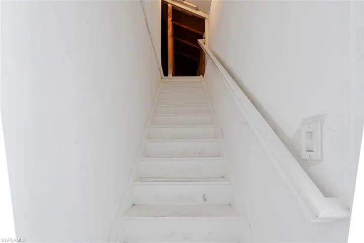 Enclosed stairs to attic