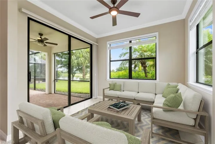 Virtually Staged Florida Room