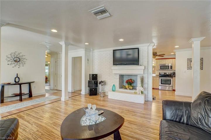 TERRAZZO STONE FLOORING UNDER THE BAMBOO