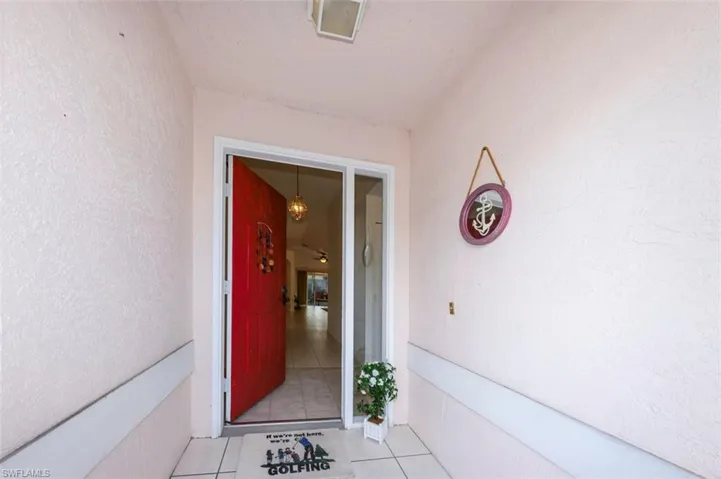 with access through the exterior front entry...