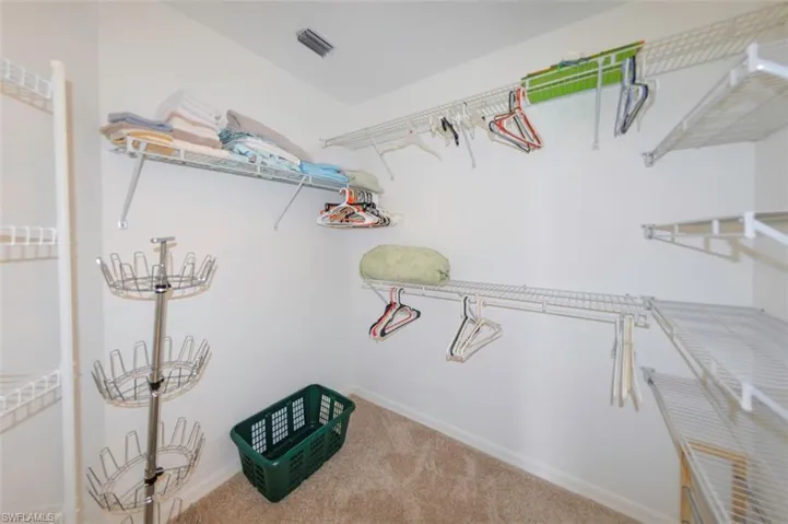 a lovely walk-in closet...