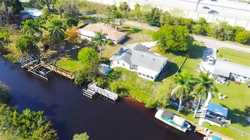 Bird's eye view of a large body of water