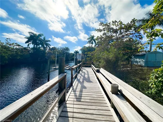 Dock featuring a water view
