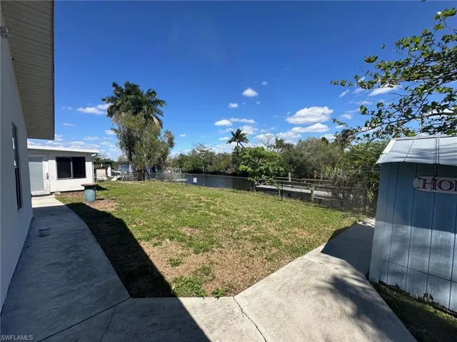 View of yard featuring a water view