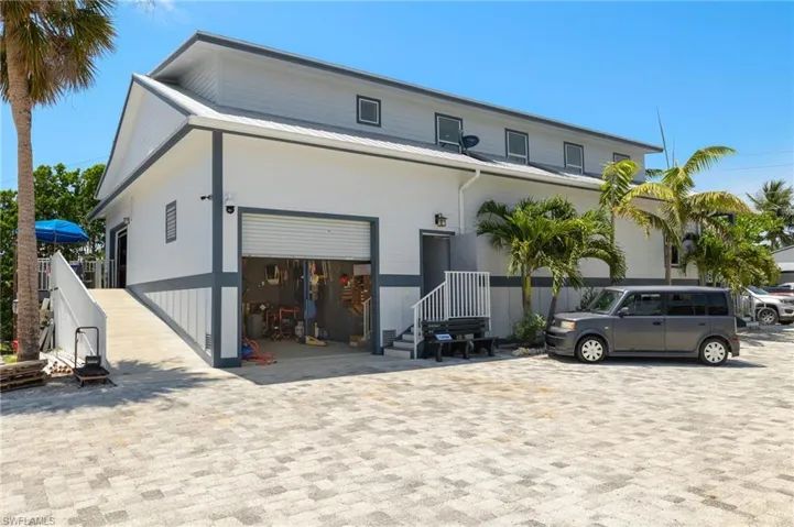 Warehouse with garage bay.