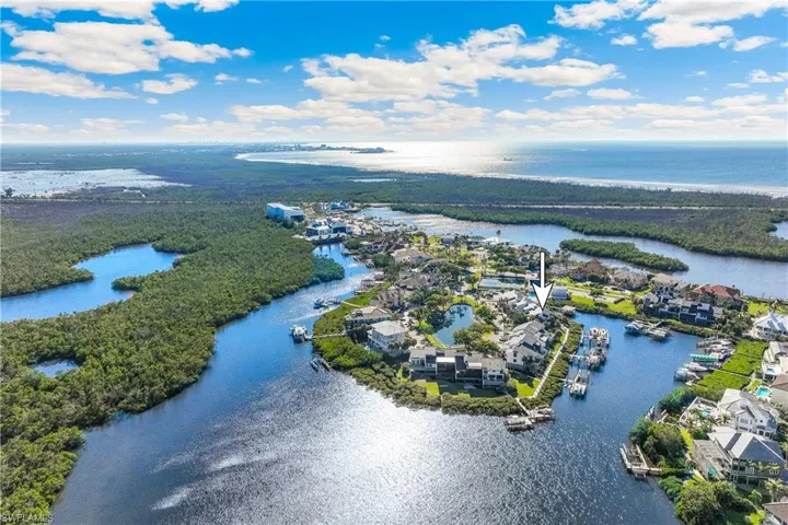 Aerial view featuring Connie Mack Island