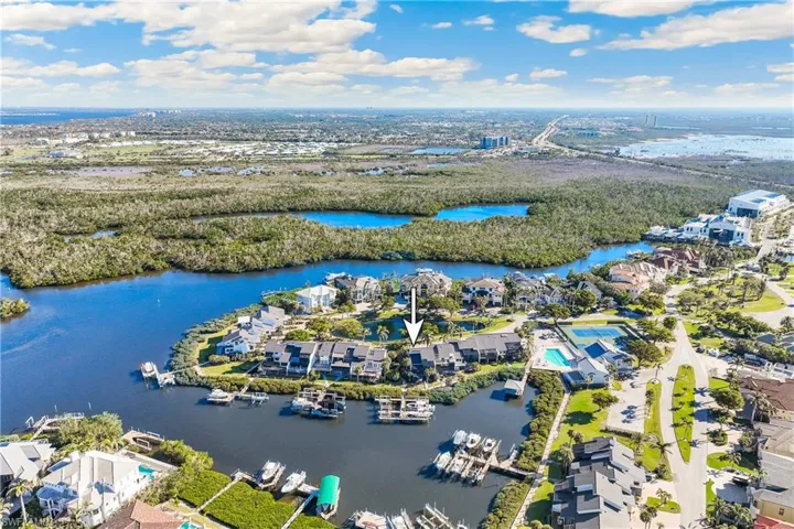 Birds eye view of Connie Mack Island