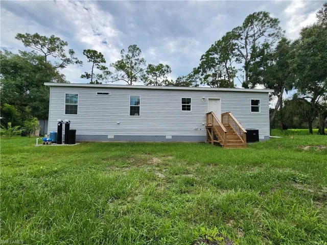 Rear view of home