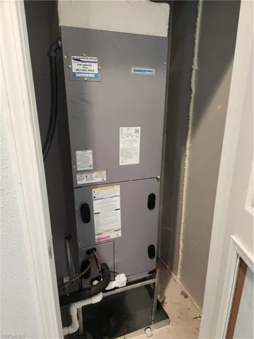 HVAC return located in laundry room