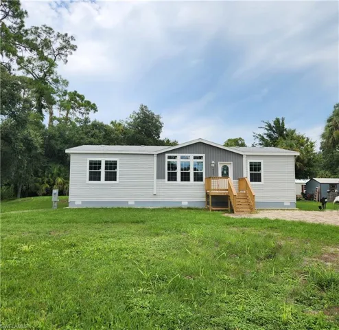 Front view and front yard