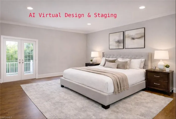 Primary Bedroom using AI Virtual Design & Staging