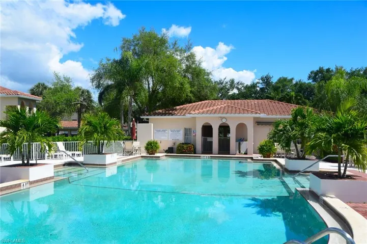 Pool with Clubhouse view