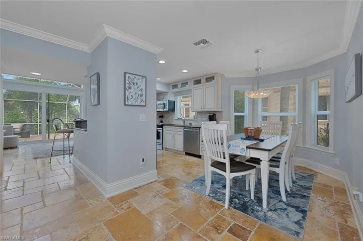 Large Dining Area connected to Kitchen