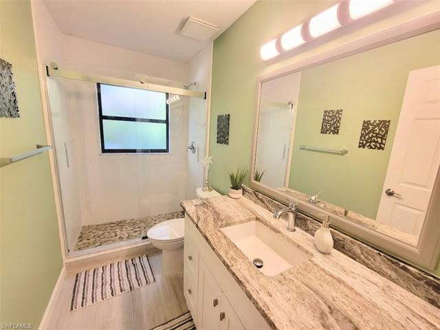 Guest Bathroom w/Shower & Frameless Glass Door