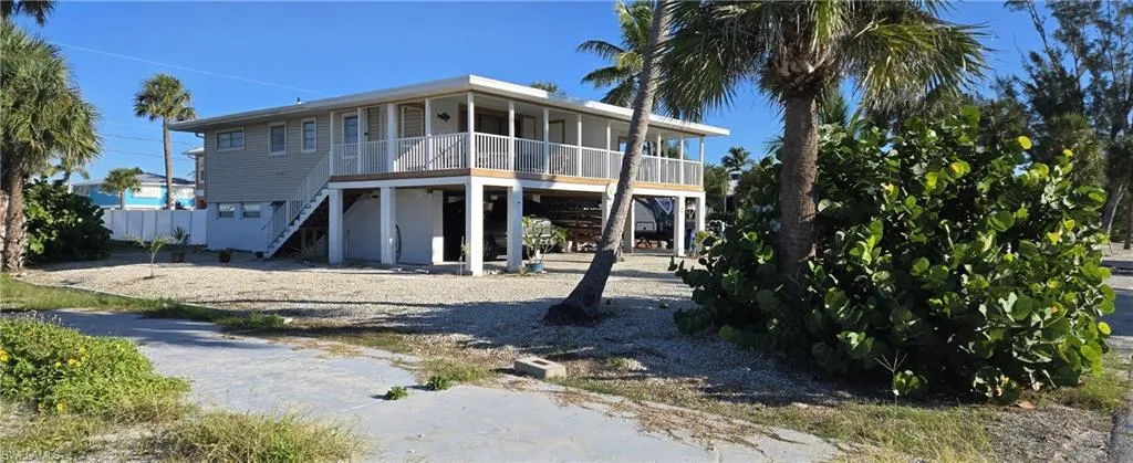Center front of lot looking at house to the right