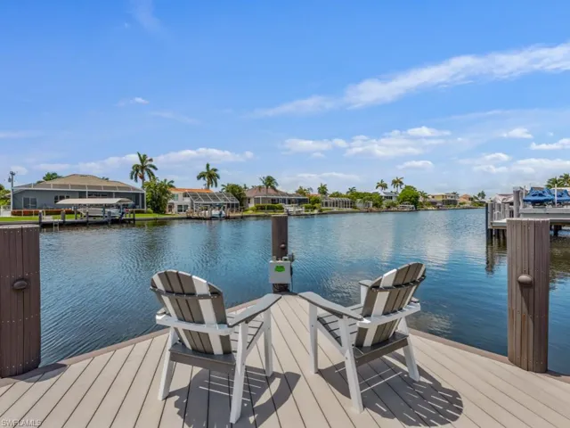 Dock area featuring a water view and a residential view