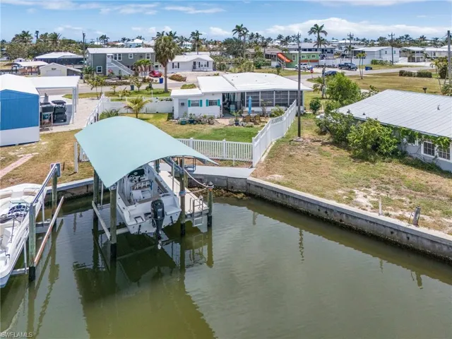 Covered lift and composite dock.