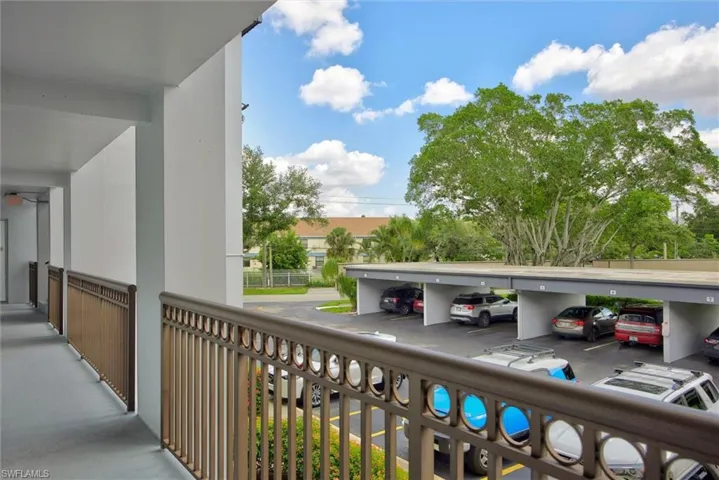 Covered parking structure offering designated spaces