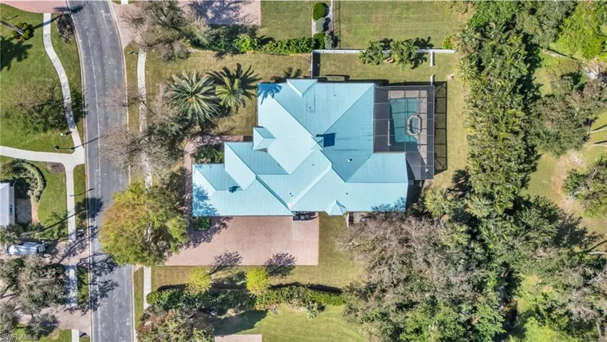 Aerial view Roof Lines and  Lot foot print