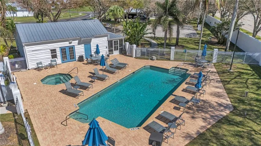 Community Swimming Pool and Spa with Historical Club House