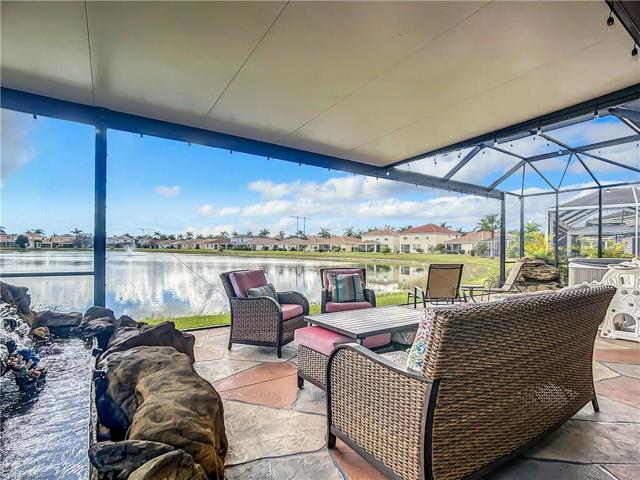 Tranquil yard with magnificent water view