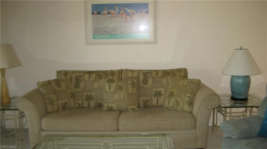Comfortable seating in the living area.