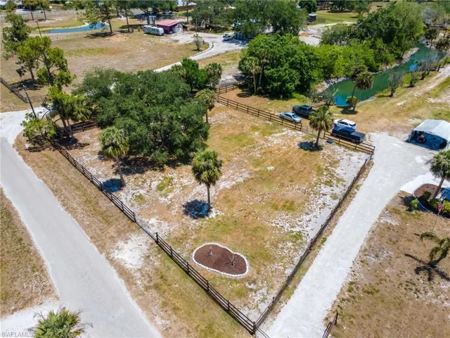 Drone / aerial view of a nearby body of water