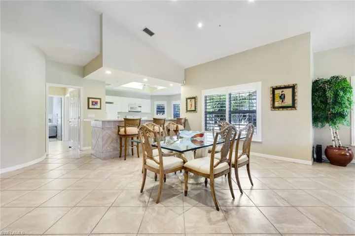 Dedicated dining space positioned just off the kitchen, perfect for hosting family meals.