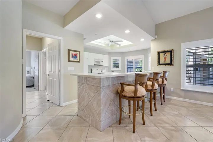 The breakfast bar is where all will gather!