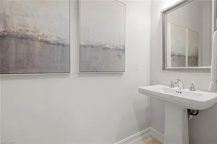 Bathroom with baseboards