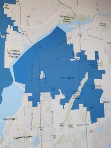 Property has a Lehigh Acres mailing address, but is actually located on the Ft. Myers border
