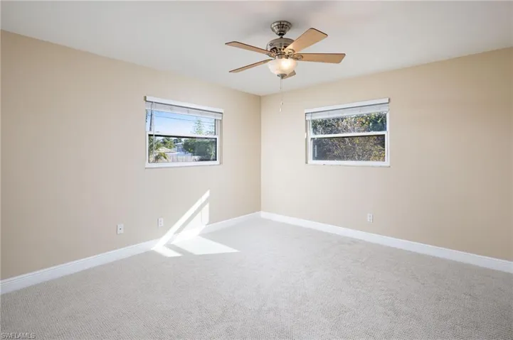 Newly carpeted and freshly painted bedroom