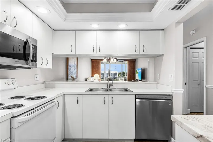 The gorgeous views of the course can be seen when cooking or doing dishes!