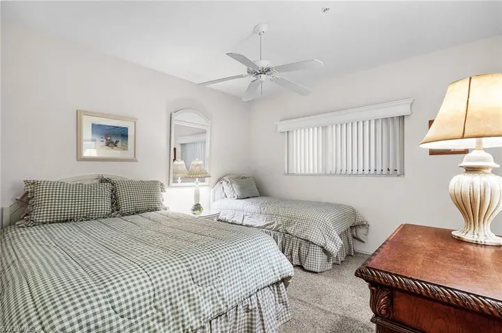 Guest bed is large enough for a double and twin size beds.