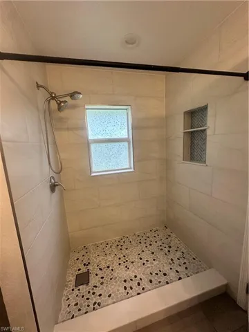 Bathroom with a stall shower