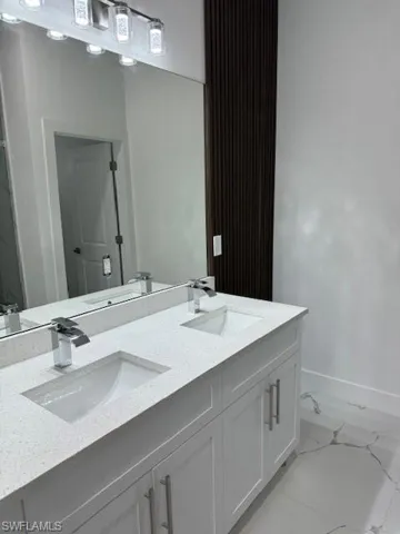 Bathroom featuring vanity