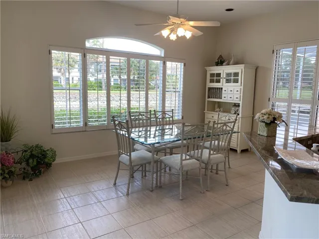 Dining room featuring  a healthy amount of sunlight